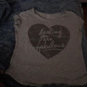 Gray girls shirt from old navy